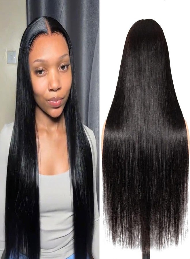 LARYNX 28 Inch Straight Wigs Human Hair 13x4 HD Lace Front Wigs Real 100% Human Hair Wig True 180% Density Pre Plucked Glueless Wig For Women - Image 1